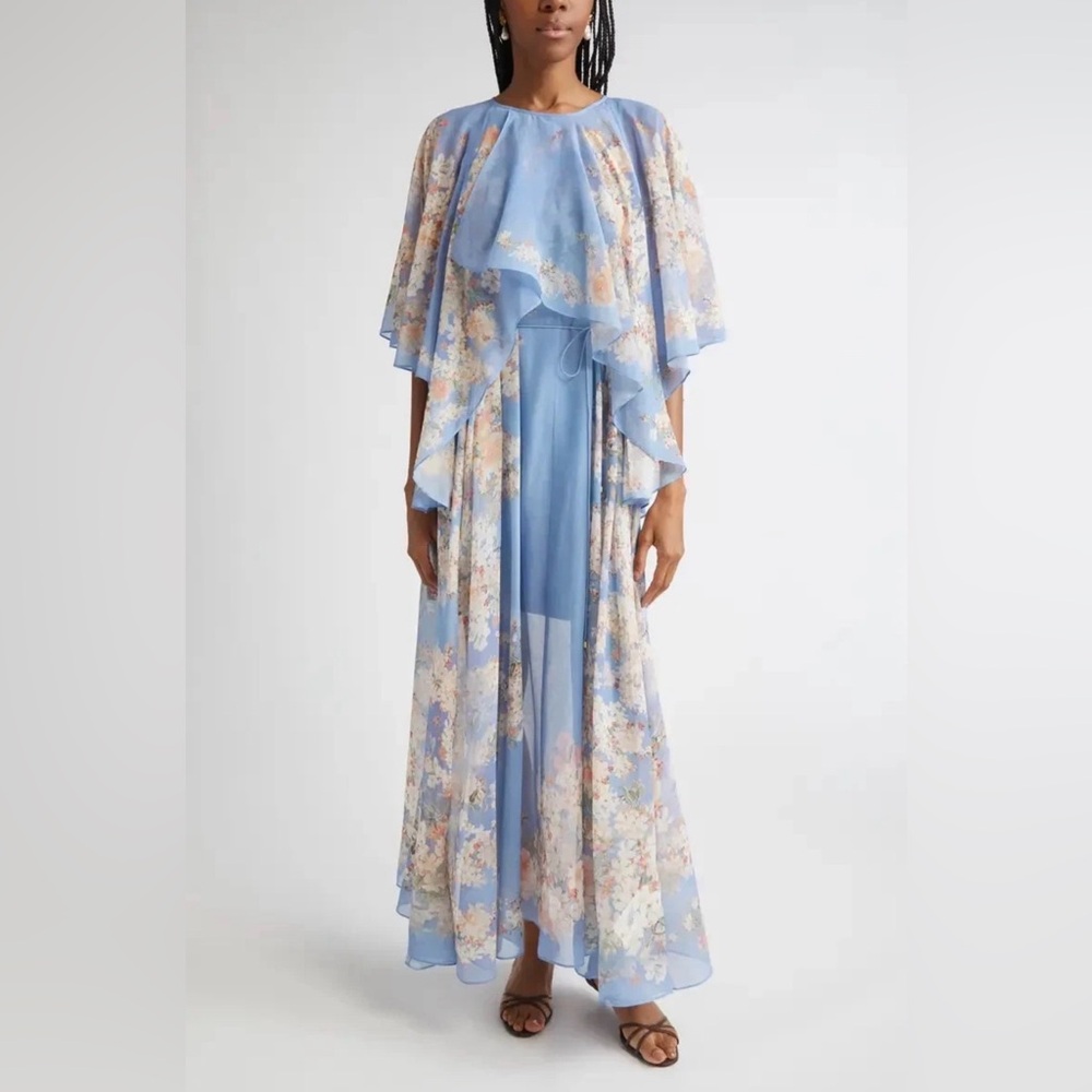 Zimmermann Cascadian Tiered Georgette Maxi Dress - Picture 2 of 10